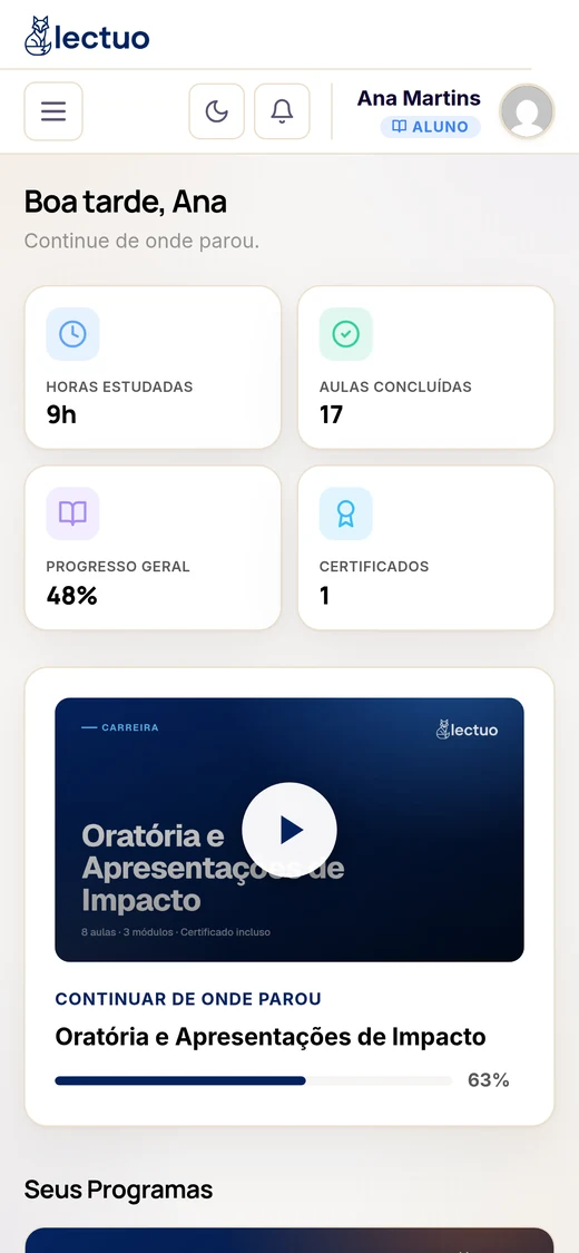 Lectuo no celular
